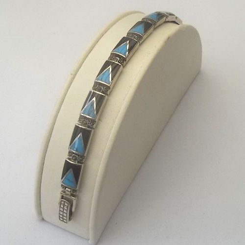 Indian Turquoise Bracelet with triangle design
